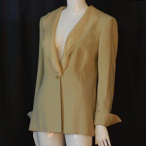 Gianfranco Ferre Blazer With Layered Collar & Turned Up Cuffs - Italy
